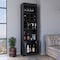 Tuhome Leto Xl Shoe Rack, Mirror, Five Interior Shelves, Single Door Cabinet, White ZLB6727 - alternate 1